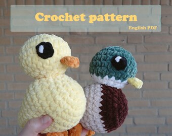 デジタルパターン: アヒルのかぎ針編みぬいぐるみ - Etsy 日本