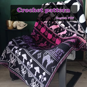 Witchcraft - Overlay Mosaic Crochet Blanket Pattern - PDF pattern (English)