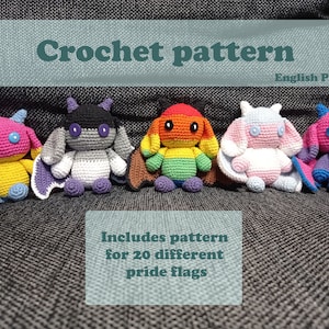Crochet pattern LGBTQ+ Pride Demon - PDF pattern (English)