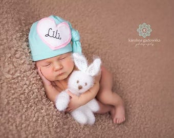 Personalized newborn hat,newborn hat,newborn coming home hat,newborn name hat,monogram newborn hat,personalized baby gifts,newborn props