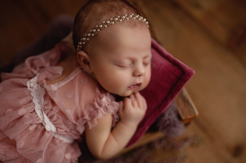 Baby Dress and diaper cover, Baby Girl Dress, Newborn Dress Photo Prop, Newborn photography prop dress, Newborn photo Prop outfit, props image 4