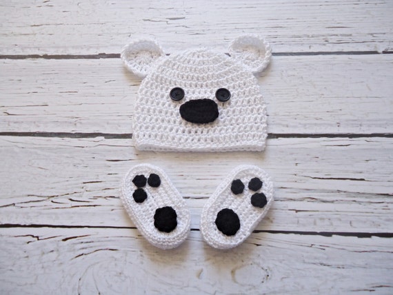 White baby hat with ears deals