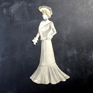 Antique 1880s French Chromo Die Cut Decoupi. Scrapbooking Victorian die cut.