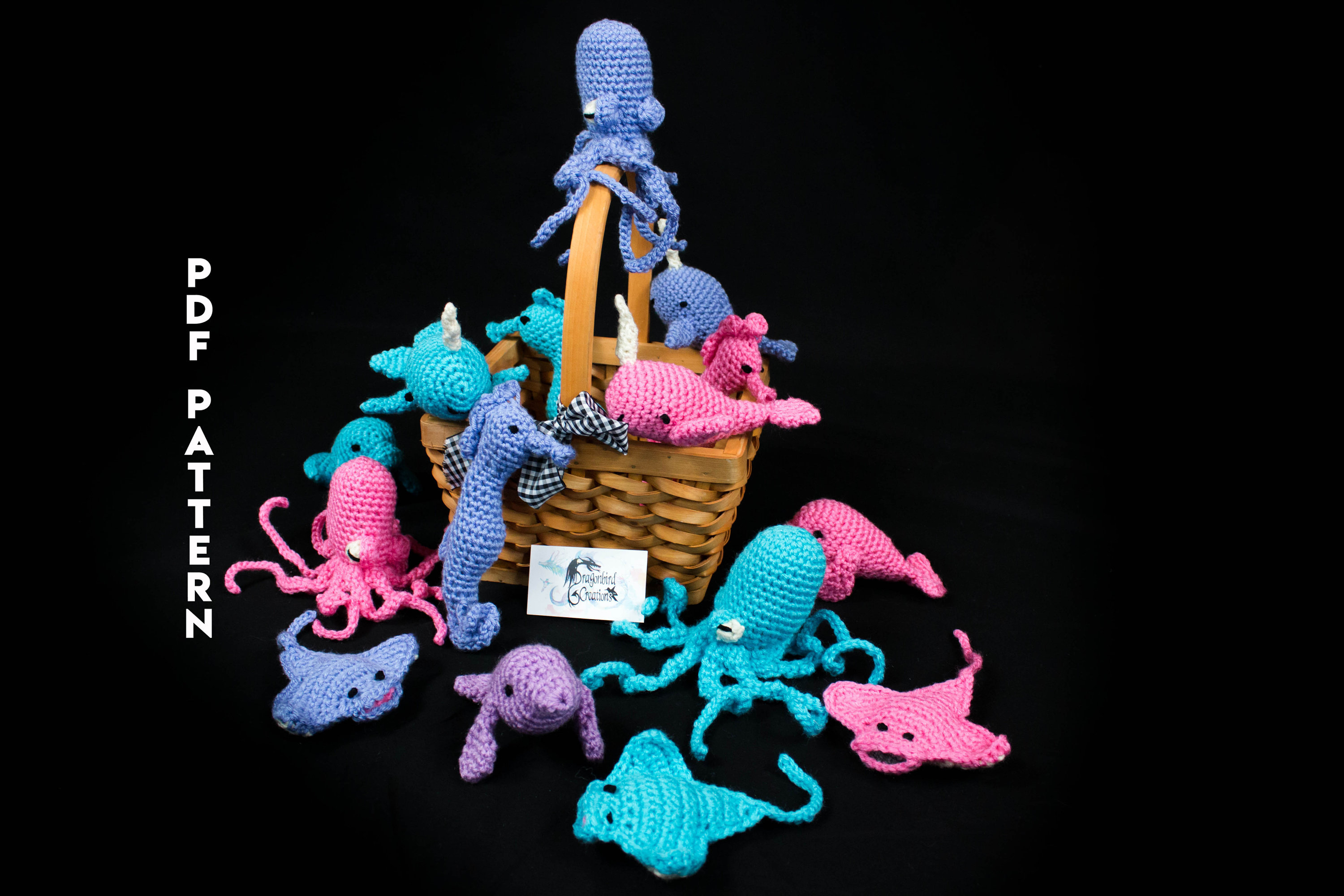 Creatures of the Sea Crochet Pattern Set