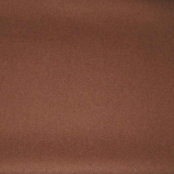 Dorr Solid Brown, Mill-dyed 100 Percent Wool fabric. Order your choice of size.