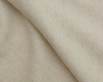 Dorr CAMEL Herringbone Mill-dyed 100 percent Wool fabric, Choose a size!