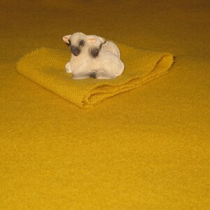 Dorr Solid ZINNIA GOLD 5219, Mill-dyed 100 Percent Wool fabric, Choice of size. image 4