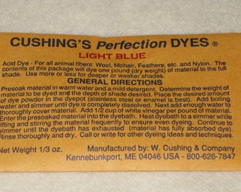 Sale! LIGHT BLUE Cushing's Perfection Acid Dye...1.50/each