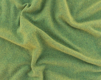 PESTO Tweedy Green Mill-dyed 100% Wool, 1/4 or 1/2 yard, Washed & Fulled.