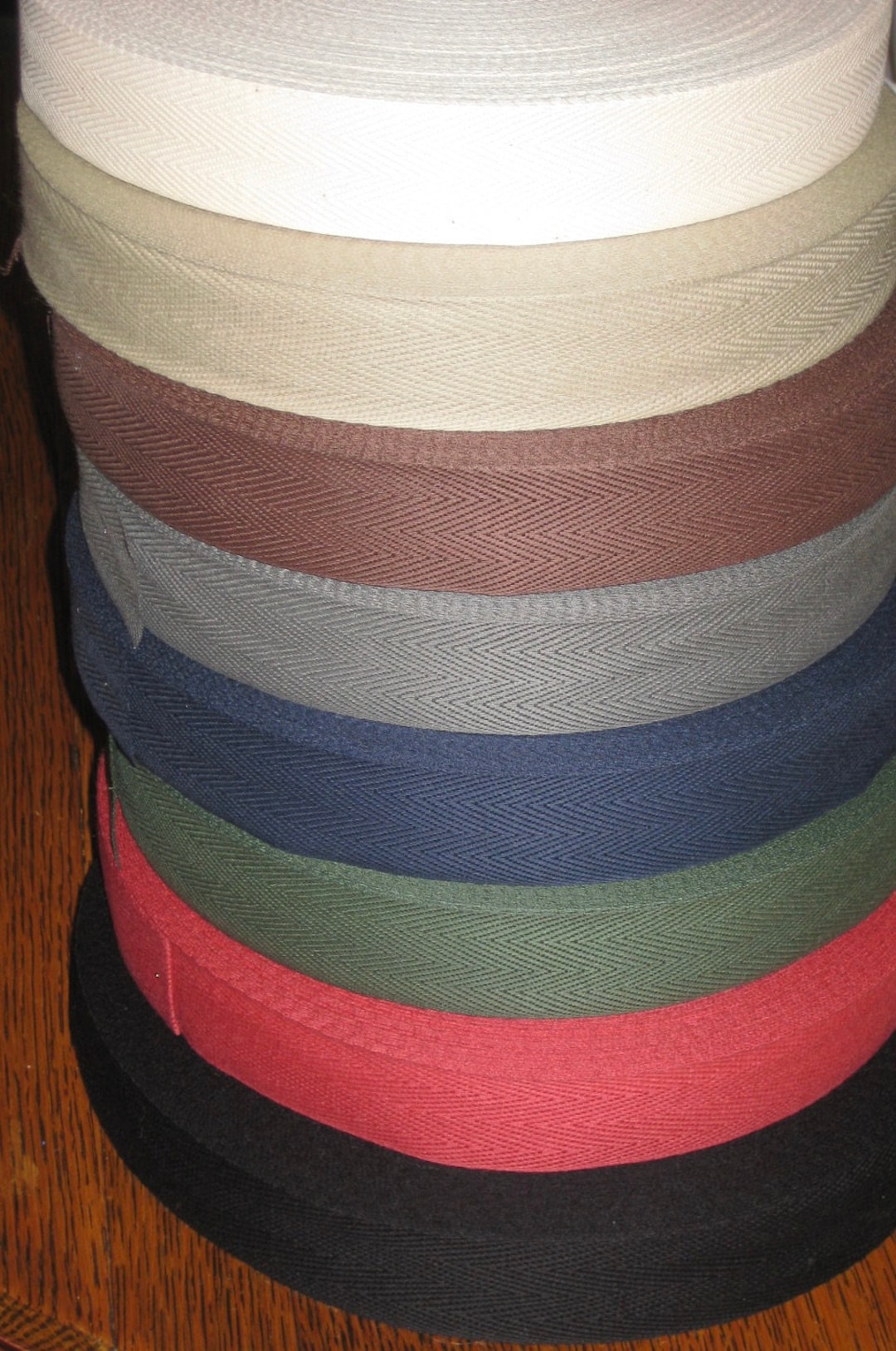 Cotton Rug Binding Tape 11/4 Wide 8 Color Choices, Rug Hooking Supply, 10 YARD Min./increments