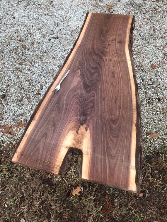 Black Walnut Slab/ Live Edge Walnut Crotch Slab/ 45x Etsy