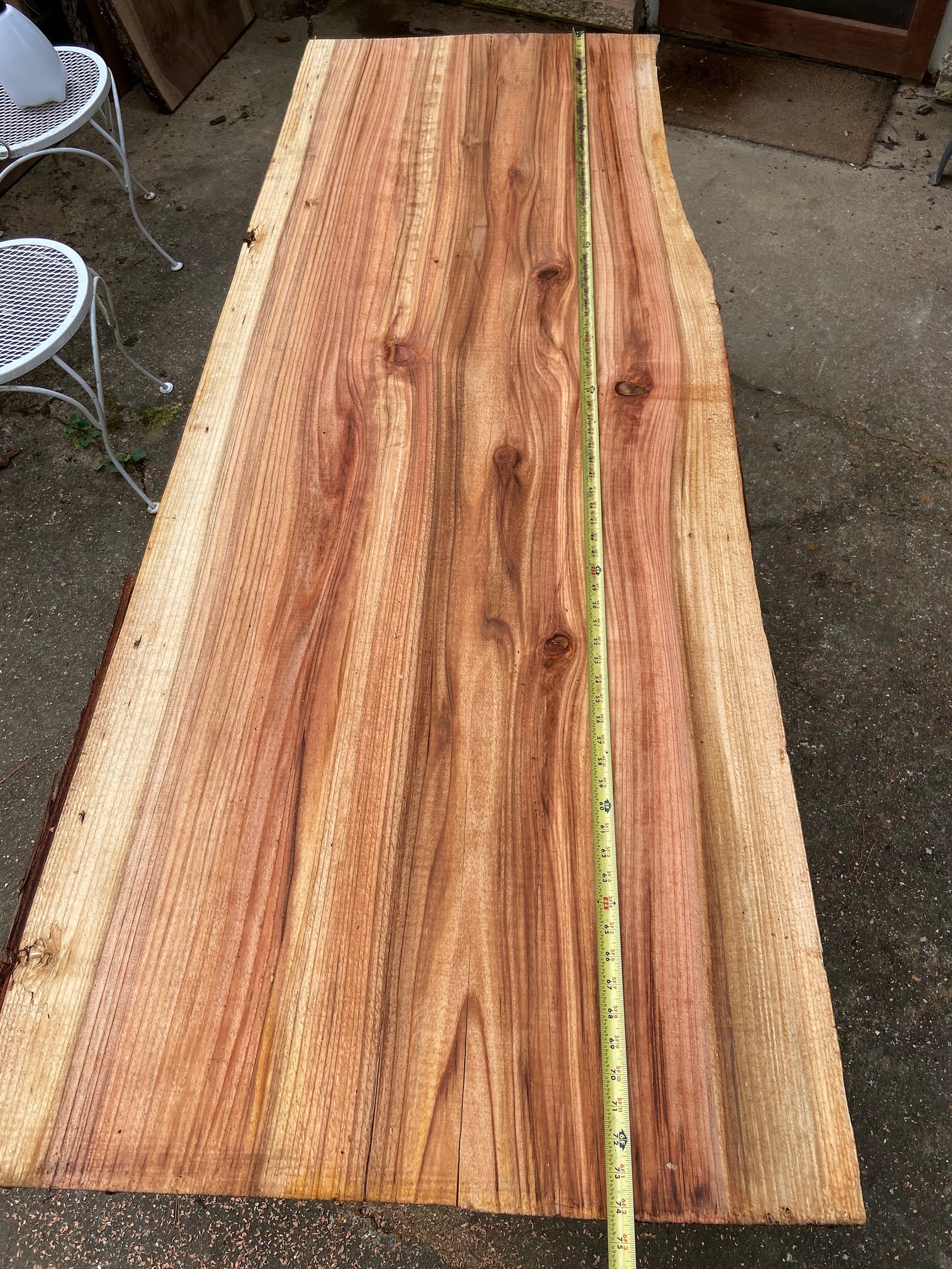 Live Edge Cypress Slab/ Live Edge Wood/ Cypress Wood/ Large Etsy