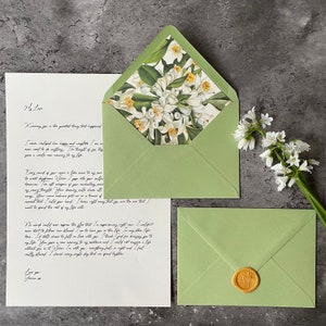 Love Letter | Jasmine | Personalised Gift Present | Wax Sealed | Mother's Day Card | Anniversary | Wedding Vows