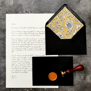 Carta de amor / Flores doradas / Regalo personalizado / Regalo de bodas / Regalo de aniversario / Votos matrimoniales / Propuesta / Cumpleaños