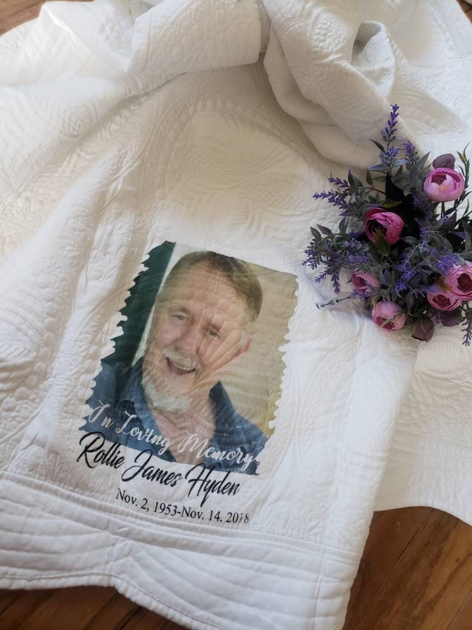 In memory quilt. Keepsake quilt. Funeral keepsakes. Loved one Etsy