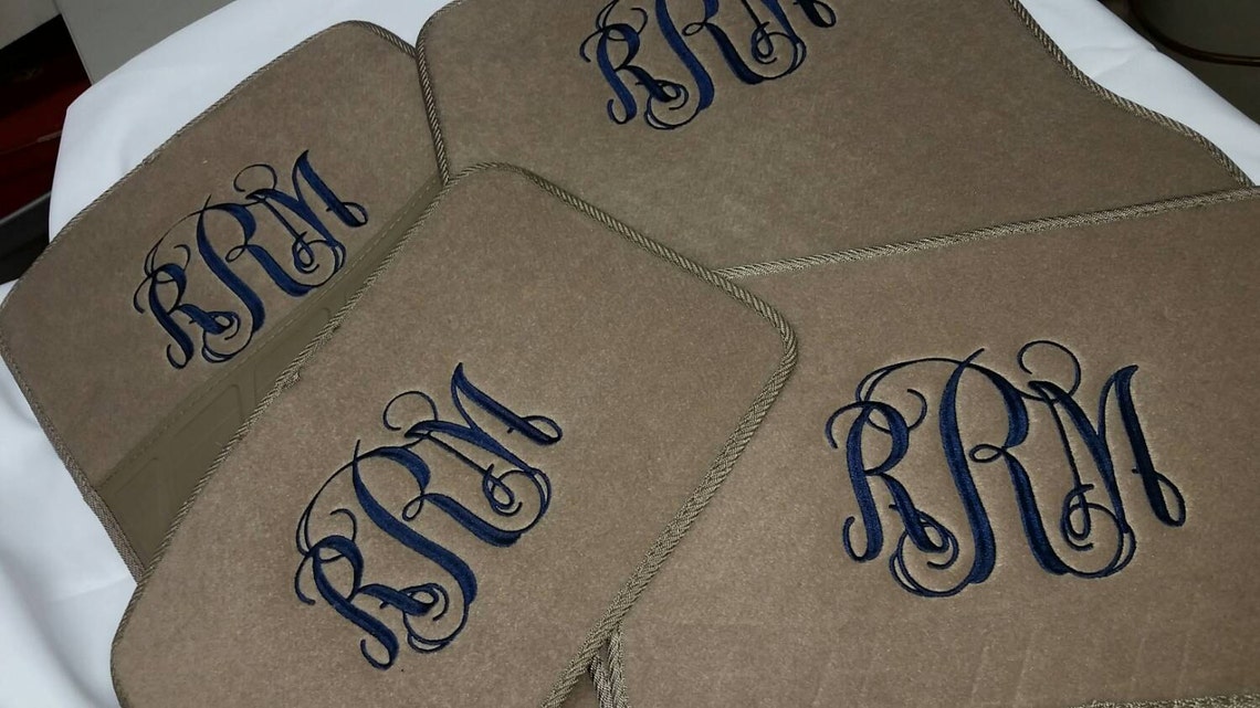 Floor mats customized.embroidered Etsy