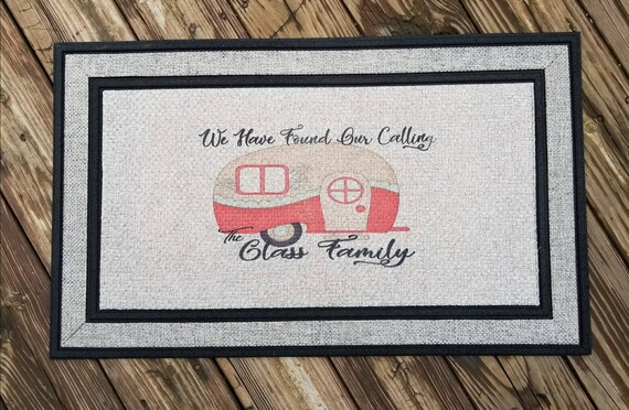 Camper door mat