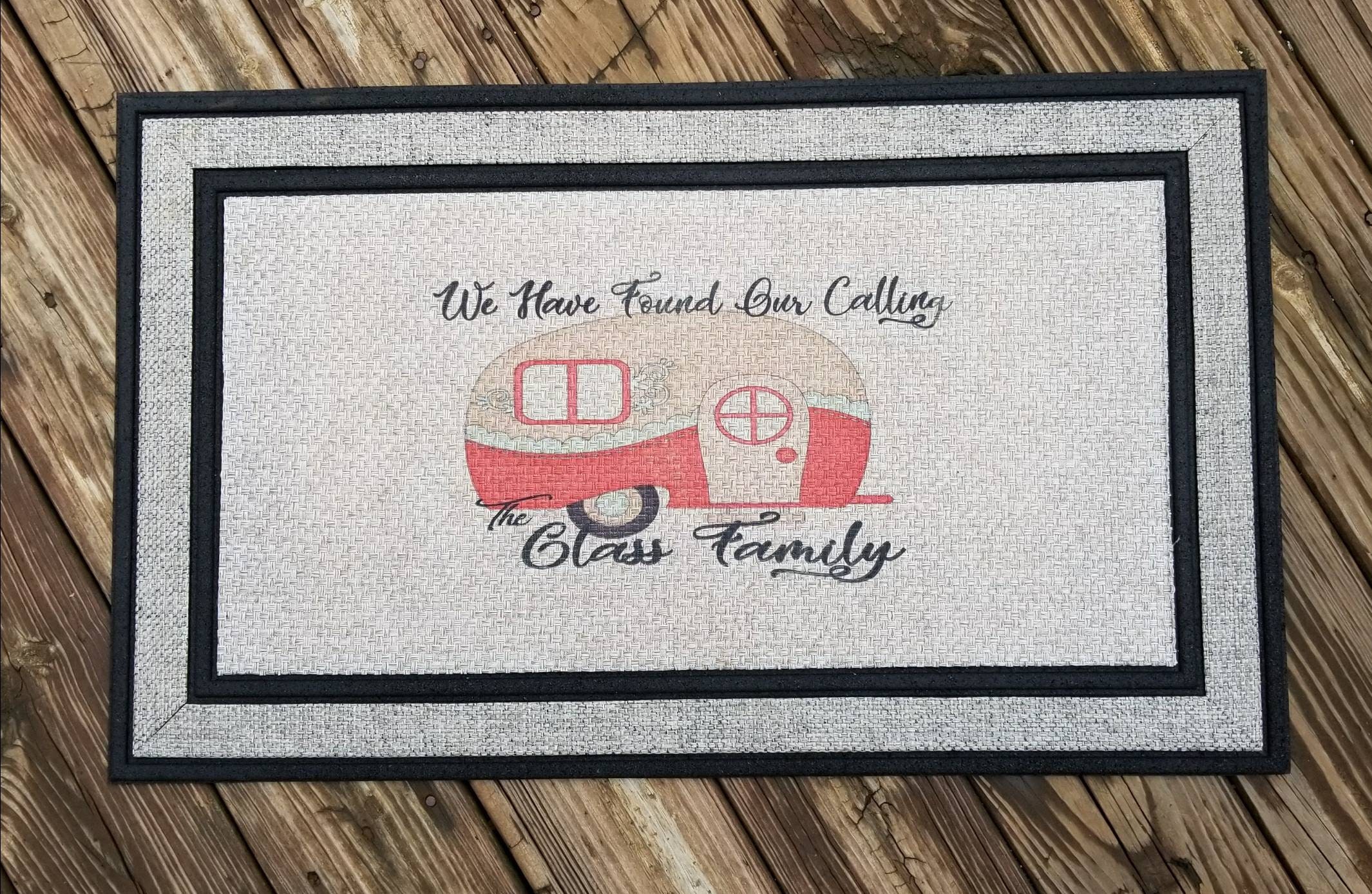Camper door mat. personalized door mat. camping rug Etsy