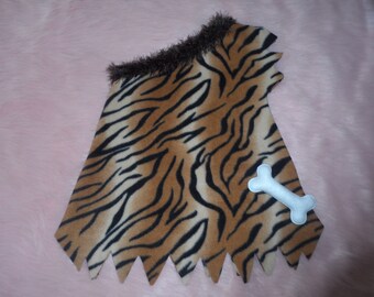 Ossa /& LEOPARDO PELLICCIA GIROCOLLO COLLANA UOMO delle cavewoman Costume Accessori