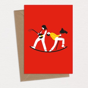 We Will Rock You Carte d'anniversaire Freddie Mercury Queen Carte de voeux Caricature Pop Art Musique Souvenirs
