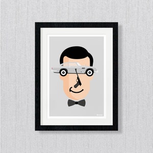 Sean Connery James Bond 007 Poster Wall Art Print Pop Art Home Wall Decor Caricature Movie & TV Memorabilia