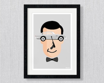 Sean Connery James Bond 007 Poster Wall Art Print Pop Art Home Wall Decor Karikatuur Film & TV Memorabilia