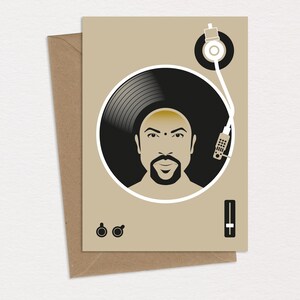Vinyl Richie (AKA) Lionel Richie Verjaardagskaart Wenskaart Karikatuur Pop Art Muziekmemorabilia
