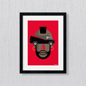 Mr T A-Team Poster Wall Art Print Pop Art Home Wall Decor Caricature Movie & TV Memorabilia