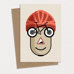 Tommy Spuren Mountainbike Radfahren Geburtstagskarte Grußkarte Karte Karikatur