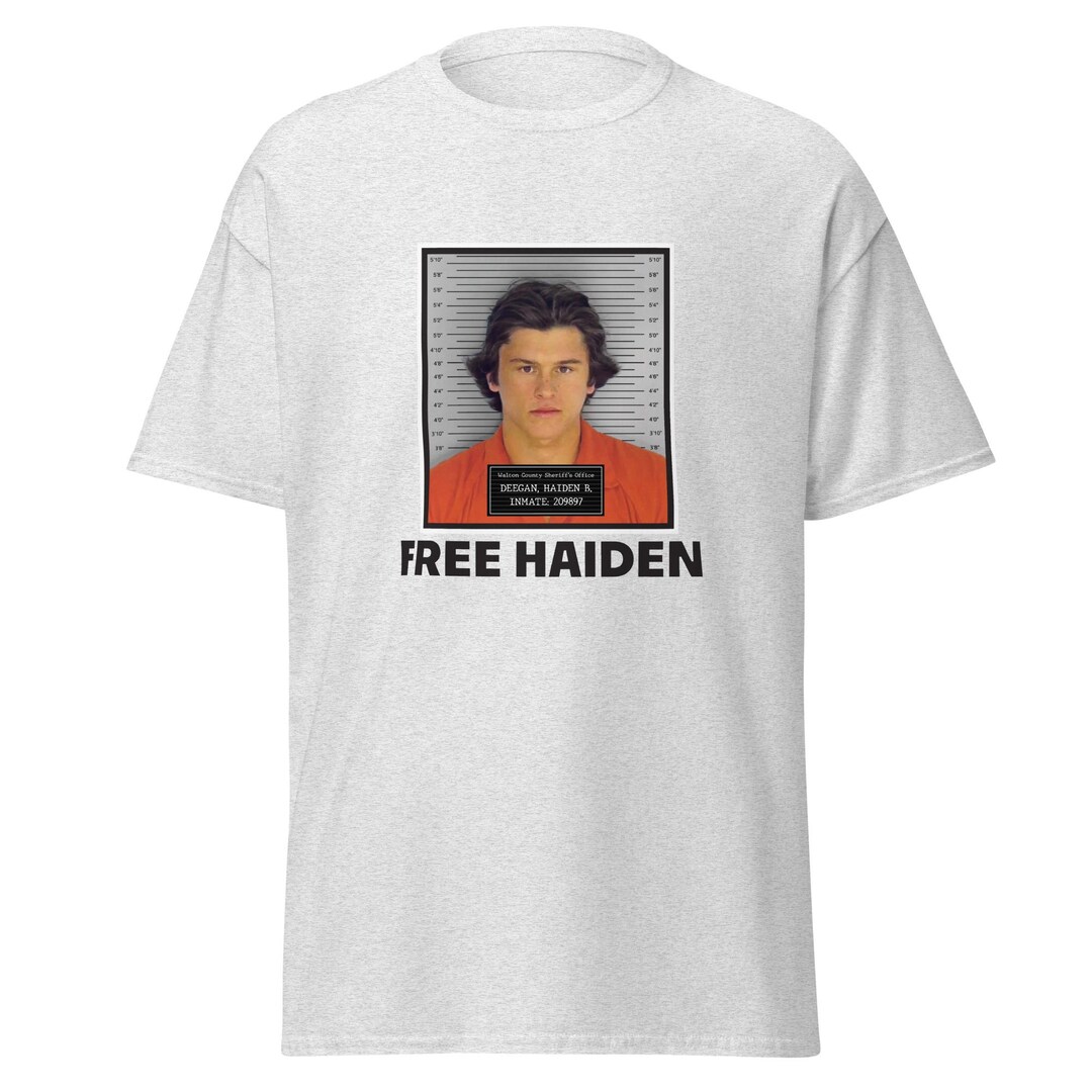Free Haiden Deegan Funny Arrest Mugshot T-shirt Team Yamaha