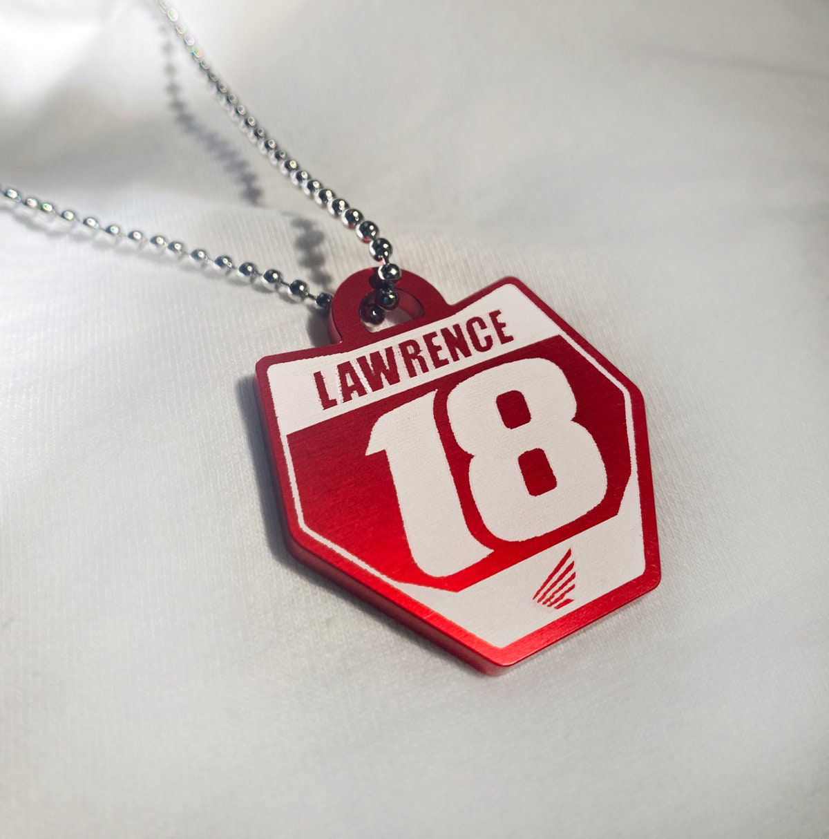 Jett Lawrence Team Honda Anodized Aluminum Necklace or Keychain - Etsy