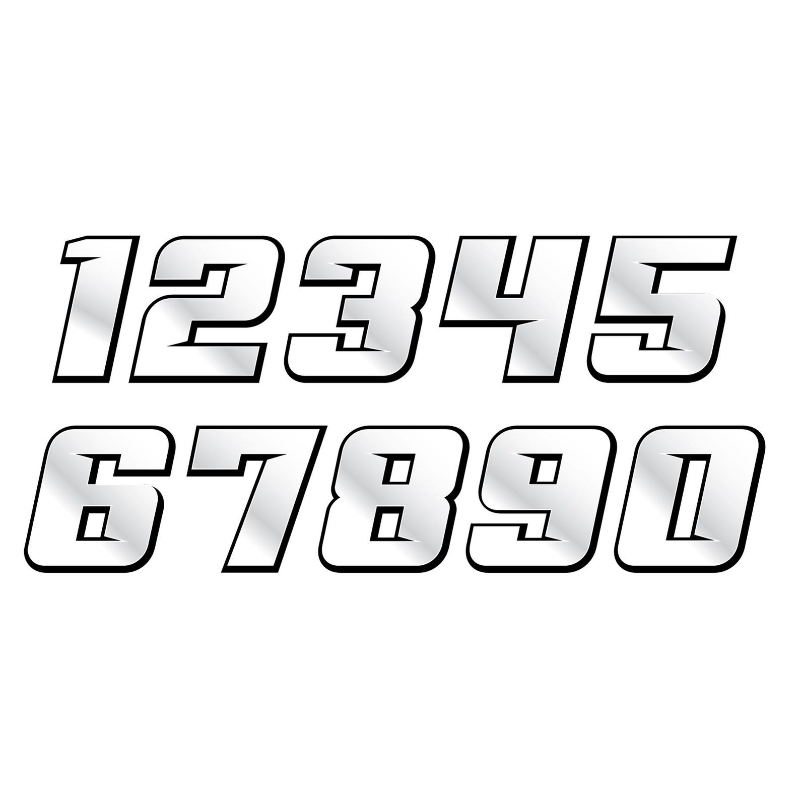 Racing Numbers Font: SVG, PNG, PDF Vector (digital Download) - Etsy