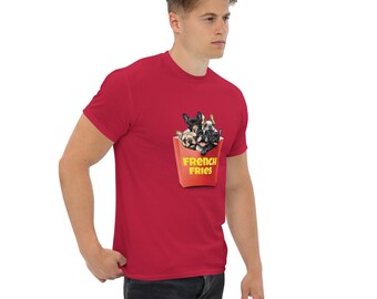 Funny French Bulldog T-Shirt: French Fries Dog Lover Gift