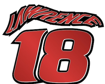 Jett Lawrence Number 18 Motocross Supercross Logo Digital Download SVG PNG PDF Vector Clip Art Files