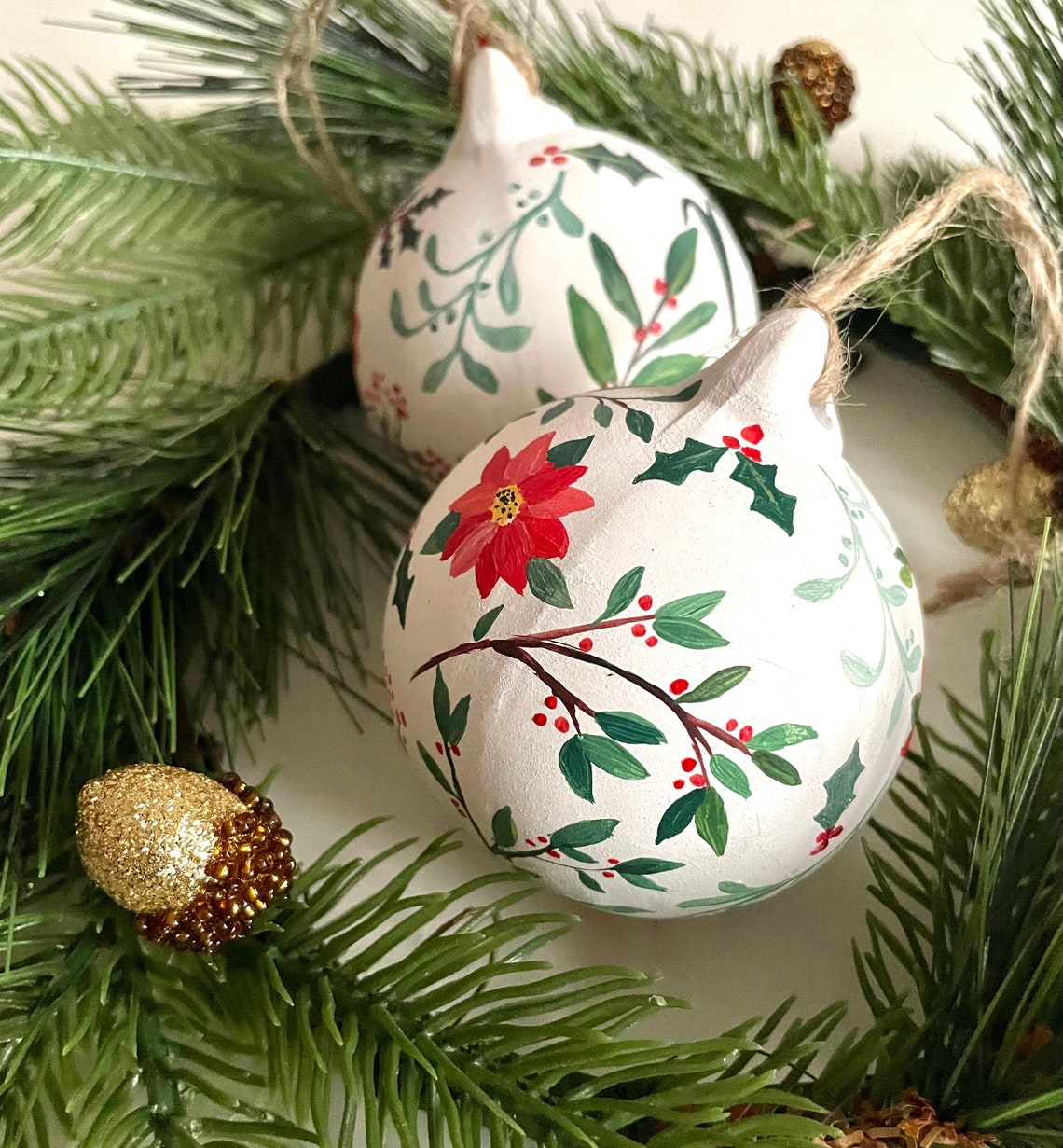 Hand Painted Christmas Baubles Etsy — free download
