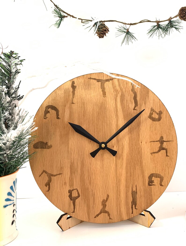 Yoga Zen Wall Clock Large Studio Décor Meditation Room Gift Etsy