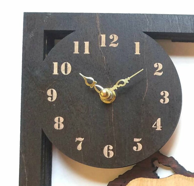 Animal tema Reloj de la habitación de los niños decoración de | Etsy