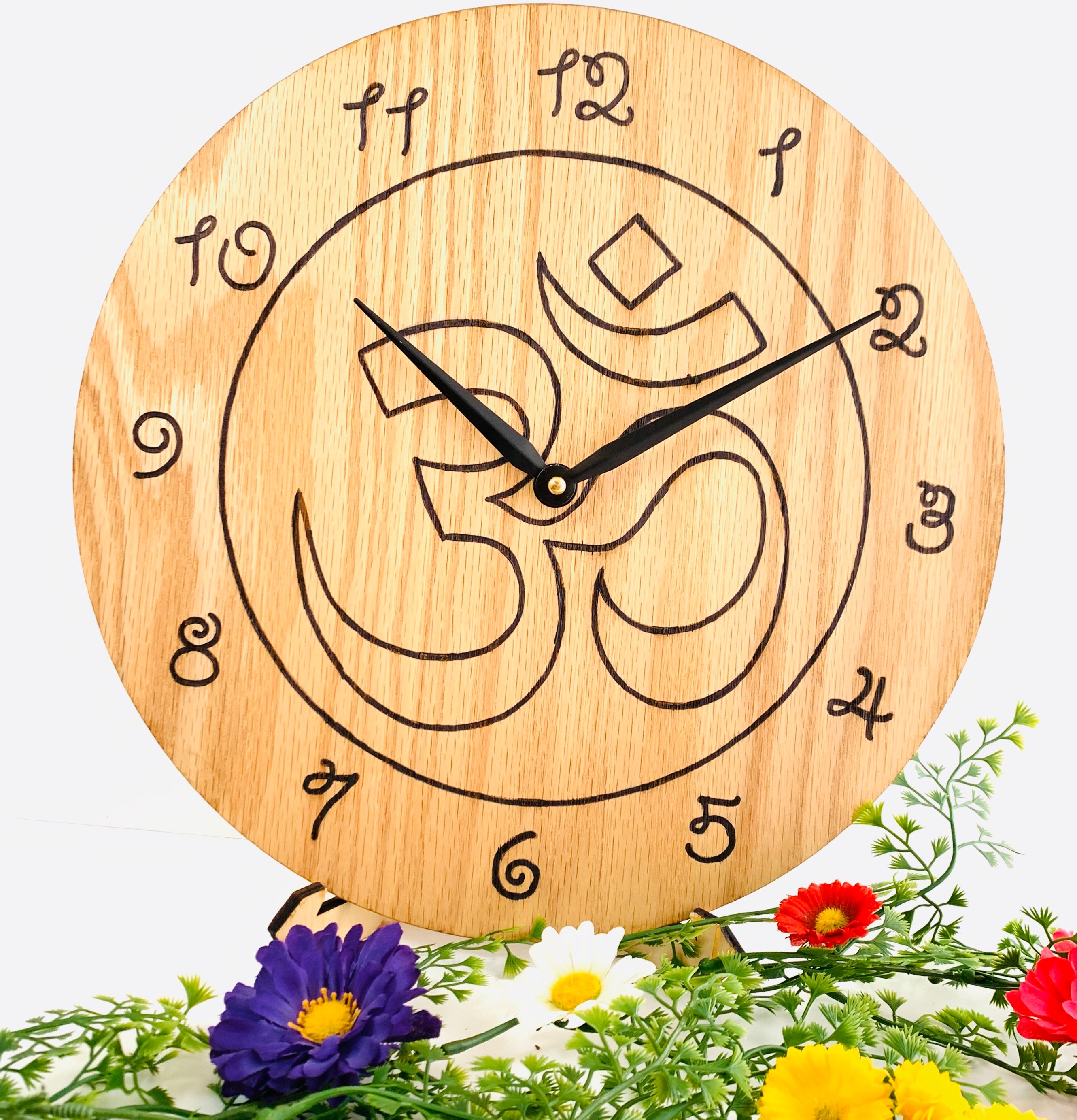 New Om Yoga Studio Wall Clock Gymnastics Vinyl Record Wall Clock Zen Meditation