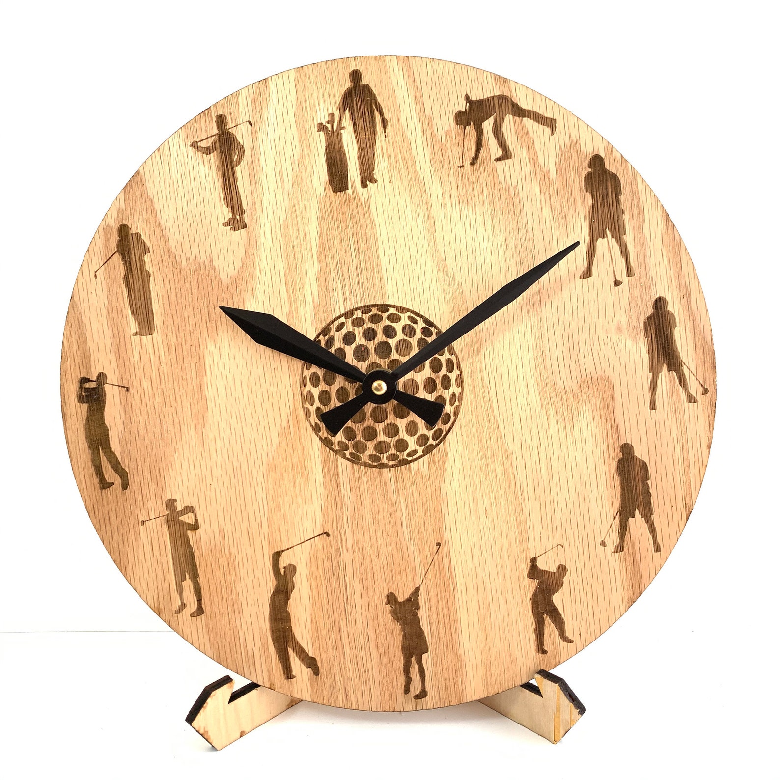 Golf golf clock golf wall clock wood wall clock wall Etsy