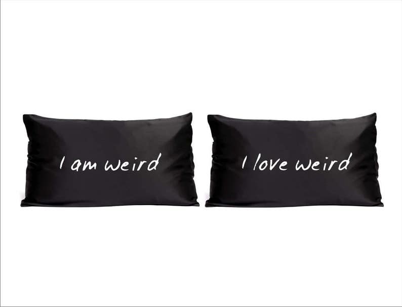 Handmade Printed Cotton Pillow Covers I Am Weird I Love Etsy