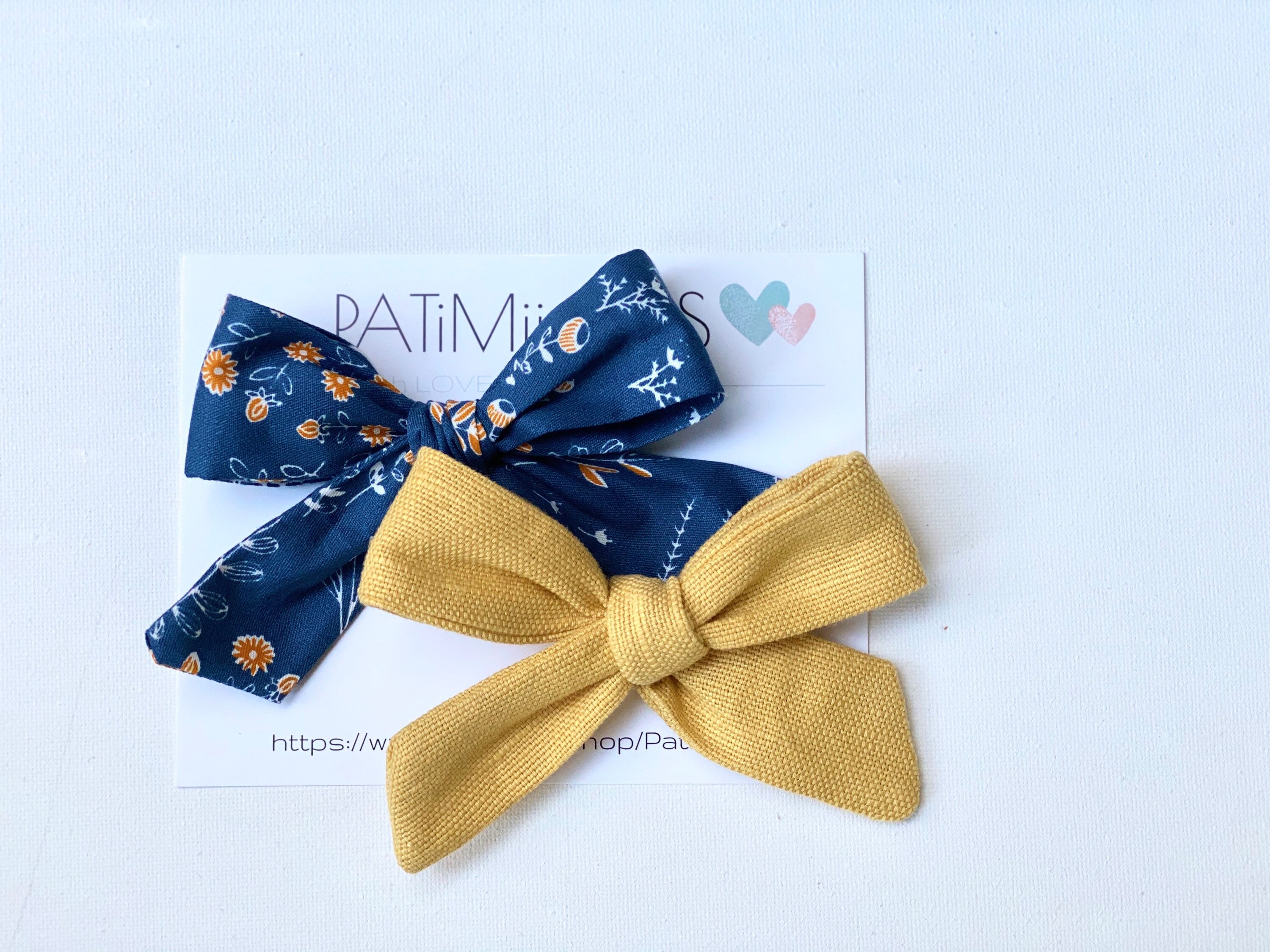 Oversized Floral Boho Fabric Bows/Fabric Bow/ Fabric Bow Clips Etsy