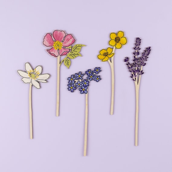 Wooden Wild Flowers - Wooden Flower Bouquet