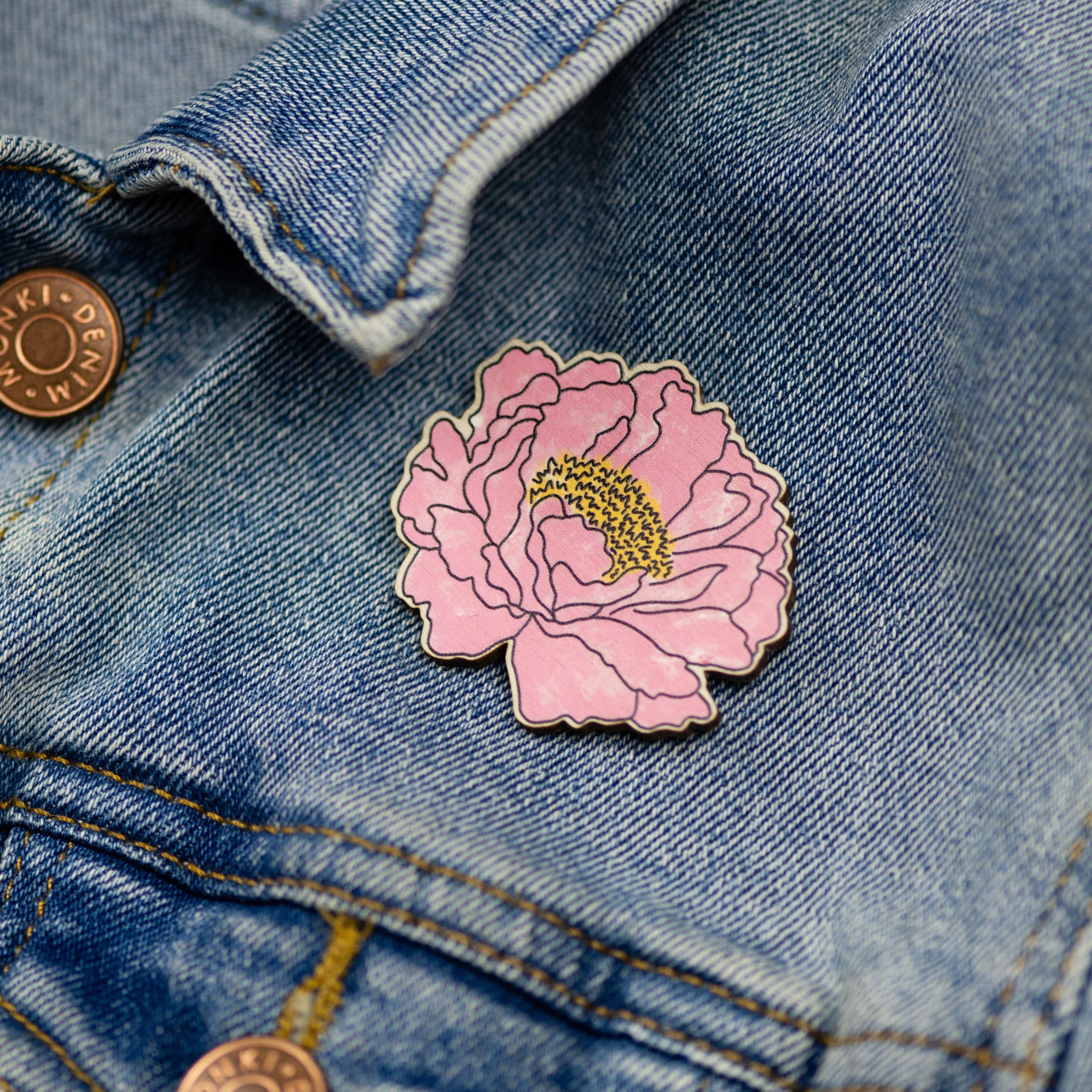 Peony brooch sale