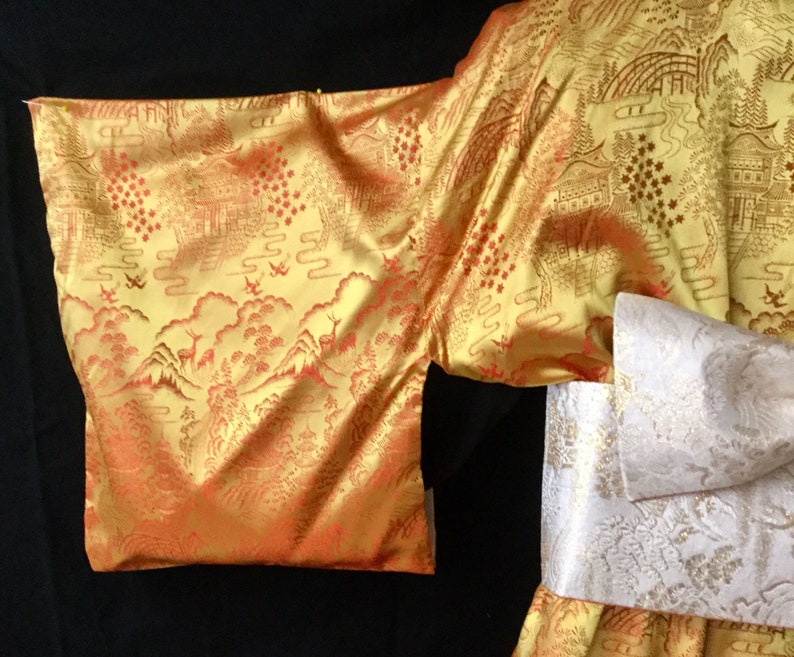 Obi Vintage rayonsilk kimono