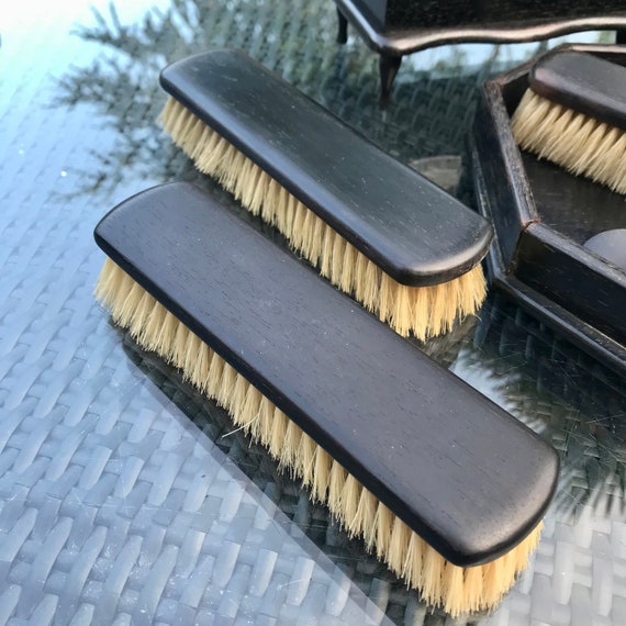 Gentleman's Wooden Clothes Brush Real Ebony Wood … - image 1
