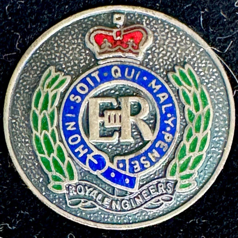 Vintage British Royal Engineers Blazer Buttons – London Badge & Button ...