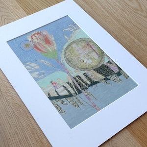&quot;A3 Kunstdruck &quot;&quot;Oasis at Midnight&quot;&quot; mit Passepartout&quot;