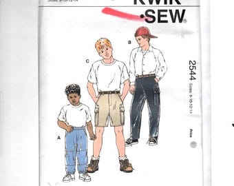 BOYS PANTS SHORTS Kwik Sew 2544 Sewing pattern Size Boy's 8-14 Uncut
