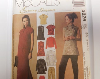 McCalls 3826 Size BB misses 8 10 12 14 Tops Pants Skirts Pattern destash