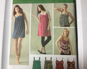 Simplicity 3882 misses knit dresses or tops size R5 14 16 18 20 22 pattern destash